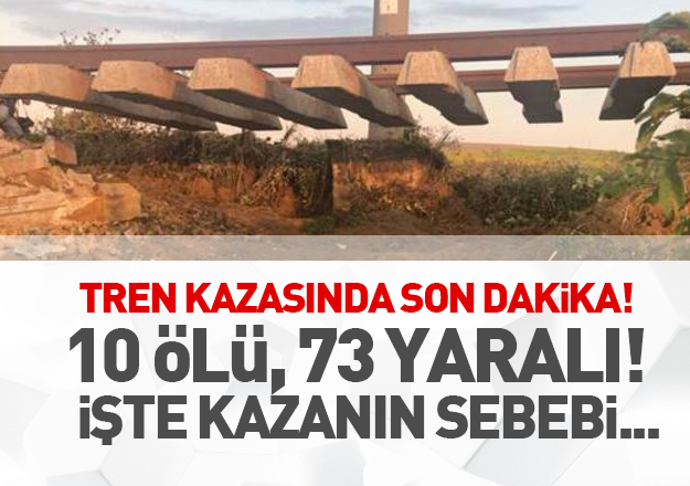 Tren Kazasında 10 Kişi  Öldü