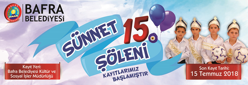 Bafra'da 15.Sünnet Şöleni