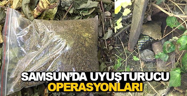 Samsun'da Uyuşturucu Operasyonları