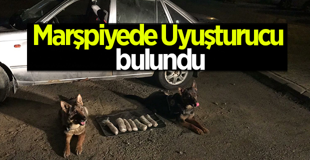 Marşpiyede uyuşturucu bulundu