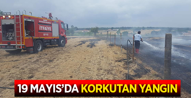 19 Mayıs'da Korkutan Yangın