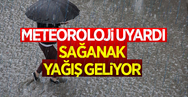 Meteoroloji Uyardı Sağanak Yağış Geliyor