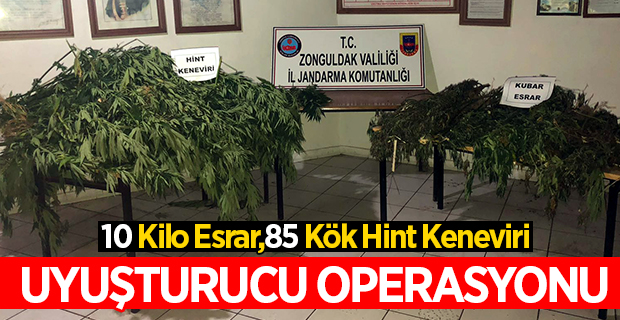 Uyuşturucu Operasyonu:10 Kilo Kubar ele geçirildi