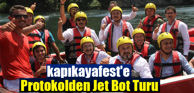 Kapıkayafest'e Protokolden Jet Bot Turu