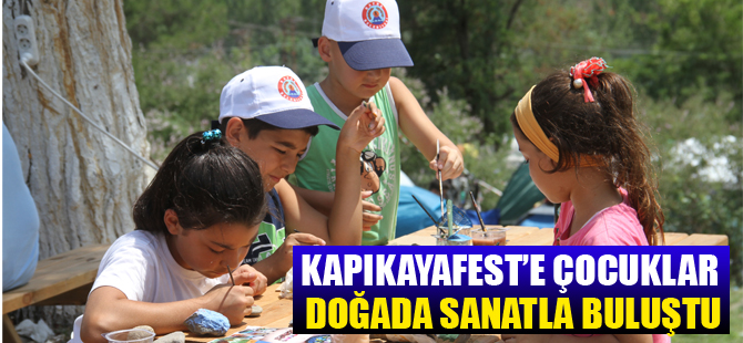 Kapıkayafest'e Çocuklar Doğada Sanat ile Buluştu