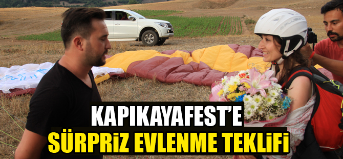 Kapıkayafest'e Sürpriz Evlenme Teklifi