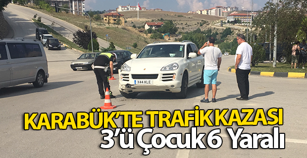 Karabük'te trafik kazası: 3'ü çocuk, 8 yaralı