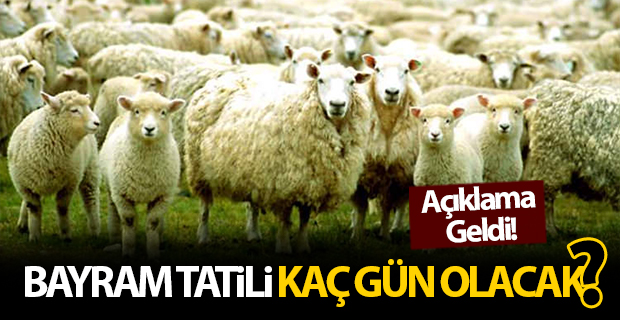 Bayram Tatili Kaç Gün Olacak? Açıklama Geldi