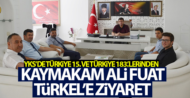 Kaymakam Türkel'e Makamında Ziyaret