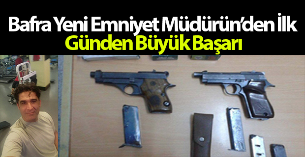 Bafra Yeni İlçe Emniyet Müdürün'den Büyük Başarı