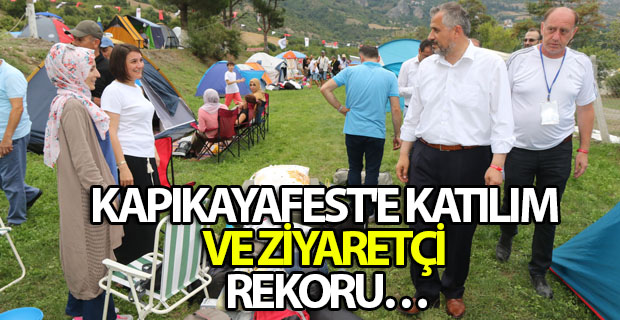 KAPIKAYAFEST'E KATILIM VE ZİYARETÇİ REKORU…