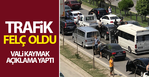 Trafik Felç Oldu: Vali Kaymak Açıklama Yaptı