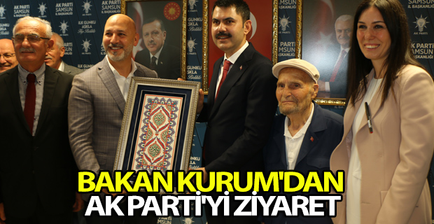 BAKAN KURUM'DAN AK PARTİ'Yİ ZİYARETİ