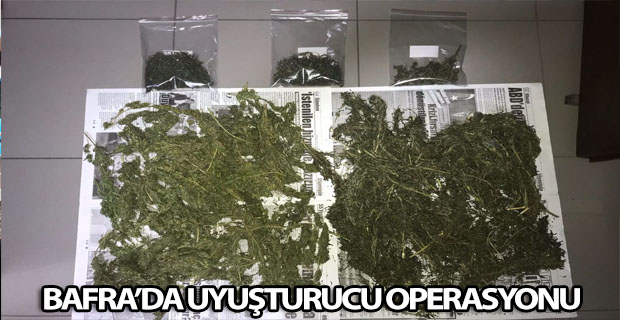 Bafra'da Uyuşturucu Operasyonu