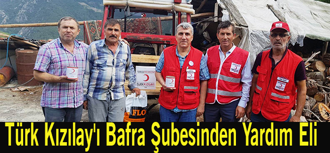 Türk Kızılay'ı Bafra Şubesinden Yardım Eli