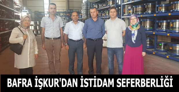 Bafra İŞKUR‘dan İstihdam Seferberliği Çalışmaları Devam Ediyor.