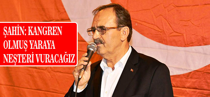 ŞAHİN: KANGREN OLMUŞ YARAYA NEŞTERİ VURACAĞIZ