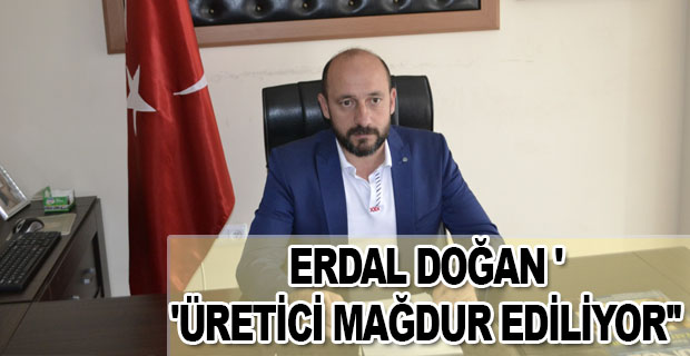 Erdal Doğan "Üretici mağdur ediliyor"