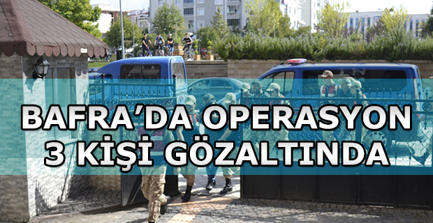 Bafra'da Uyuşturucu Operasyonu 3 Gözaltı