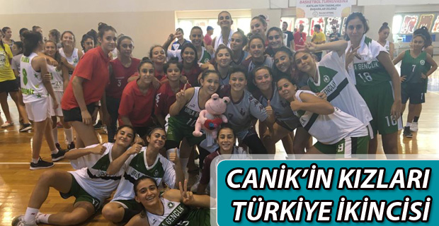Canik'in kızları Türkiye ikincisi
