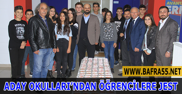 ADAY OKULLARI’NDAN ÖĞRENCİLERE JEST