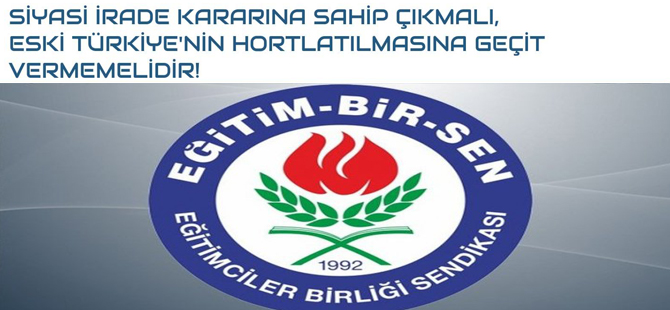 Eğitim Bir Sen'den 'Andımız' Açıklaması