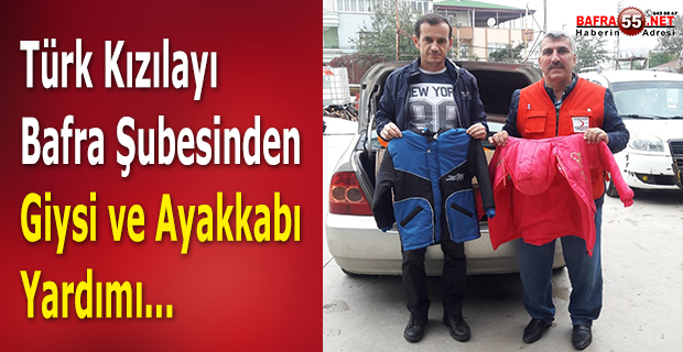 Türk Kızılayı Bafra Şubesinden Giysi ve Ayakkabı Yardımı