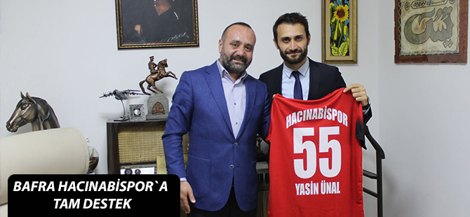 BAFRA HACINABİSPOR`A TAM DESTEK