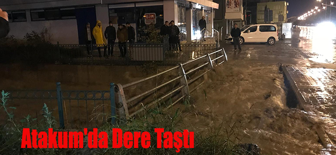 Atakum'da Dere Taştı