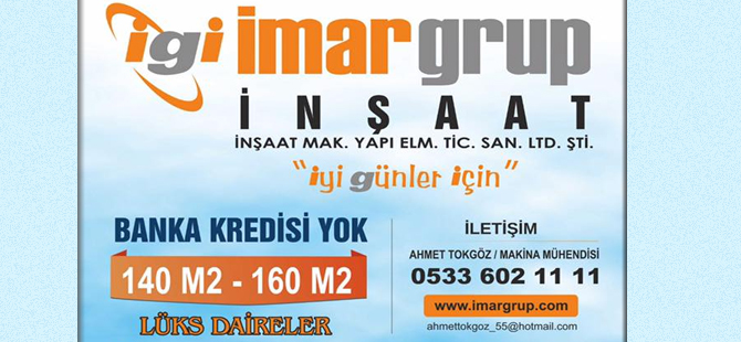 İmar Grup İnşaat'dan Ev Sahibi Olun