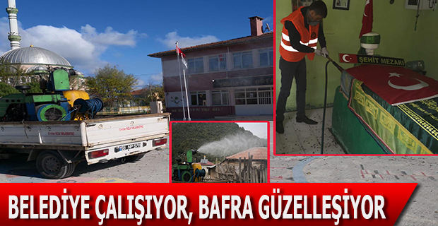 BELEDİYE ÇALIŞIYOR, BAFRA GÜZELLEŞİYOR