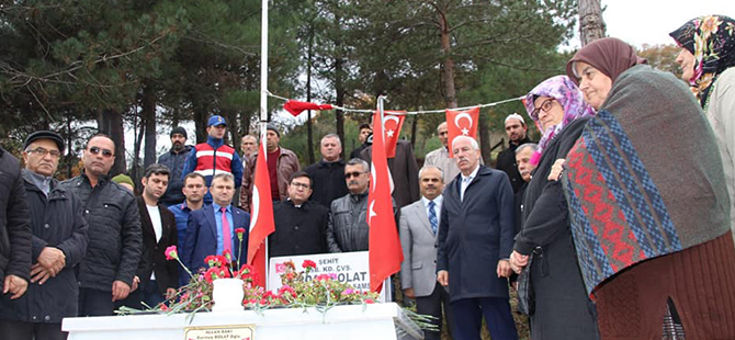 ALAÇAMLI ŞEHİT ASTSUBAY ERDAL BOLAT DUALARLA ANILDI