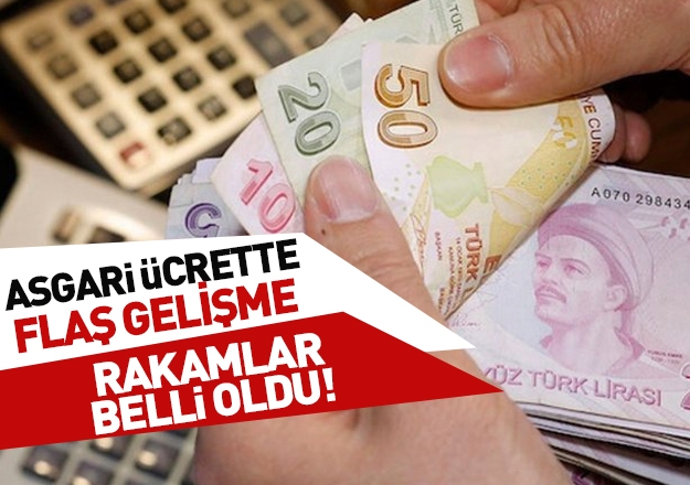 Asgari ücrette rakamlar belli oldu