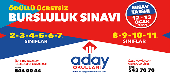 Aday Okullarından Bursluluk Sınavı