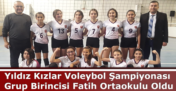 Yıldız Kızlar Voleybol Şampiyonası Grup Birincisi Fatih Ortaokulu Oldu