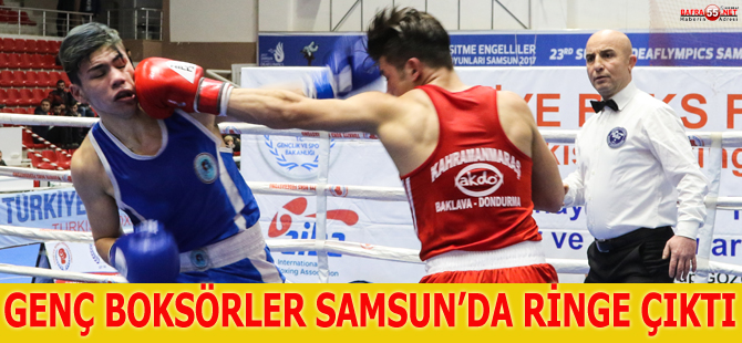 Genç Boksörler Samsun'da Ringe Çıktı