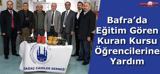 Gökçeağaç Camiler Derneğinden Kuran Kursu Öğrencilerine Yardım