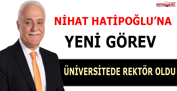 Nihat Hatipoğlu, Rektör oldu!