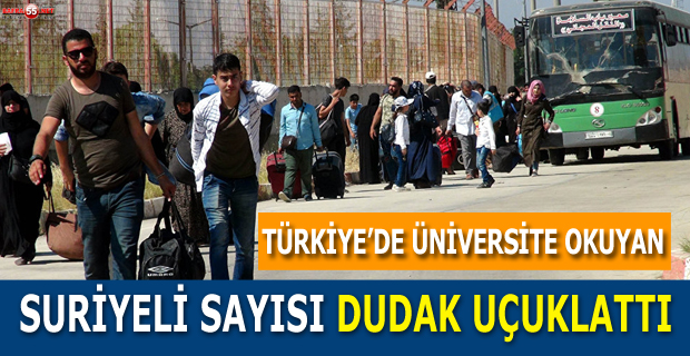 TÜRKİYE’DE ÜNİVERSİTE OKUYAN SURİYELİ SAYISI 20 BİN 701