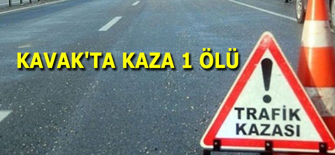 KAVAK'TA KAZA 1 ÖLÜ