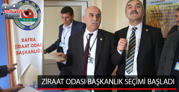 ZİRAAT ODASI BAŞKANLIK SEÇİMİ BAŞLADI