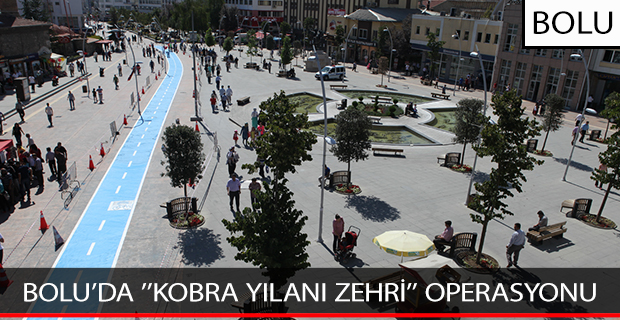 BOLU’DA ’’KOBRA YILANI ZEHRİ’’ OPERASYONU