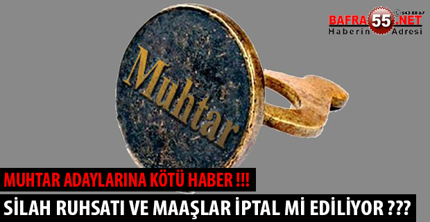 SİLAH RUHSATI VE MAAŞLAR İPTAL Mİ EDİLİYOR ???