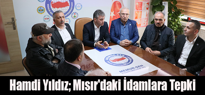 Hamdi Yıldız; Mısır'daki İdamlara Tepki