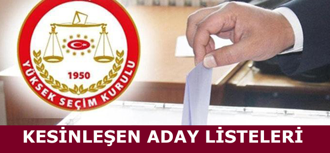 SAMSUN KESİNLEŞEN ADAY LİSTELERİ AÇIKLADI