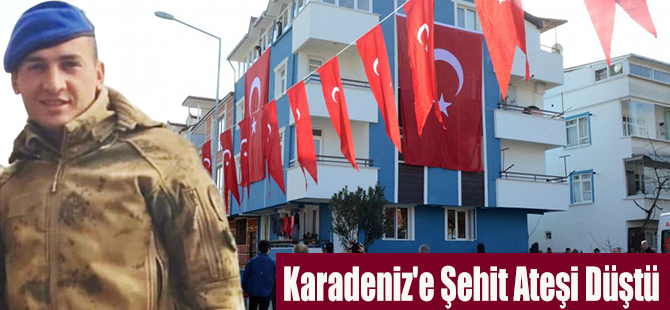 Karadeniz'e Şehit Ateşi Düştü