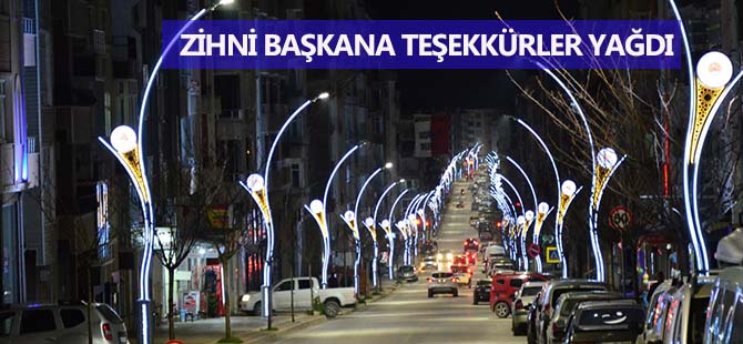 ZİHNİ BAŞKANA TEŞEKKÜRLER YAĞDI