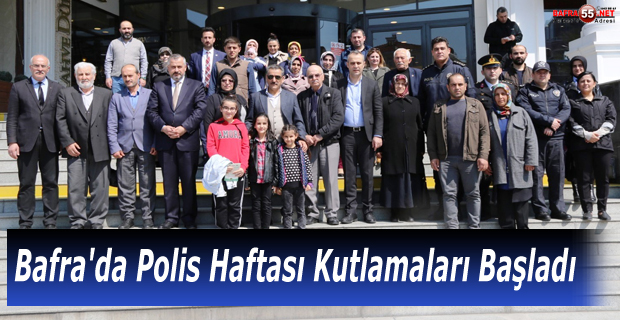 Bafra'da Polis Haftası Kutlamaları Başladı