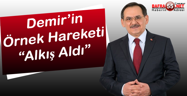 DEMİR'DEN ÖRNEK DAVRANIŞ HERKESTEN ALKIŞ ALDI