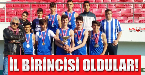 İlkadım TSO Ortaokulu Puanlı Atletizm Yıldız Erkek Takımı İl Birincisi